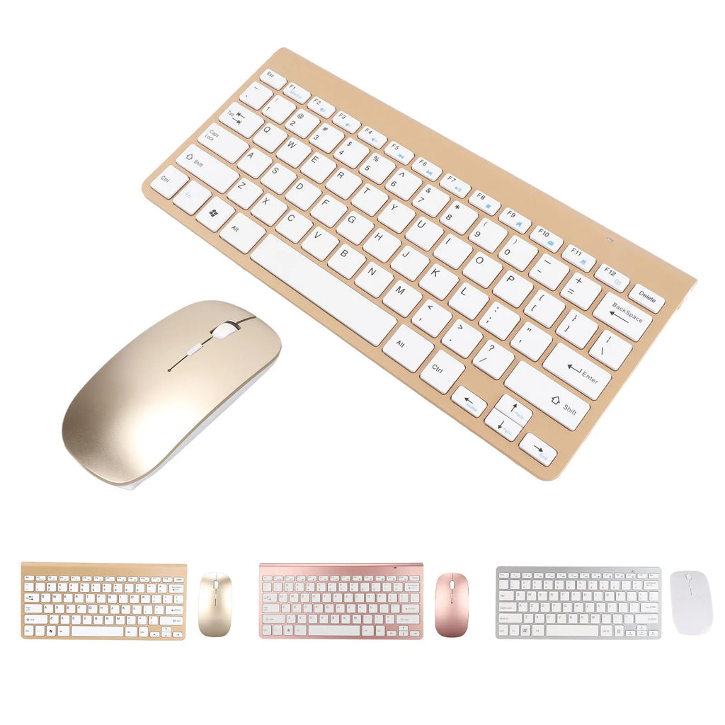 Wireless Mouse Keyboard Mouse Set 2.4G Wireless 78 Keys USB Thin Etched Keycaps Ergonomics Mute Button Computer Keyboards Mouse