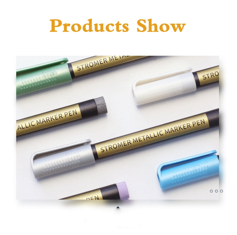 10/20 Color Metallic Paint Marker Pen Permanent Writing Rock Painting Photo Album Scrapbook Glass Wood Canvas Card Art marker