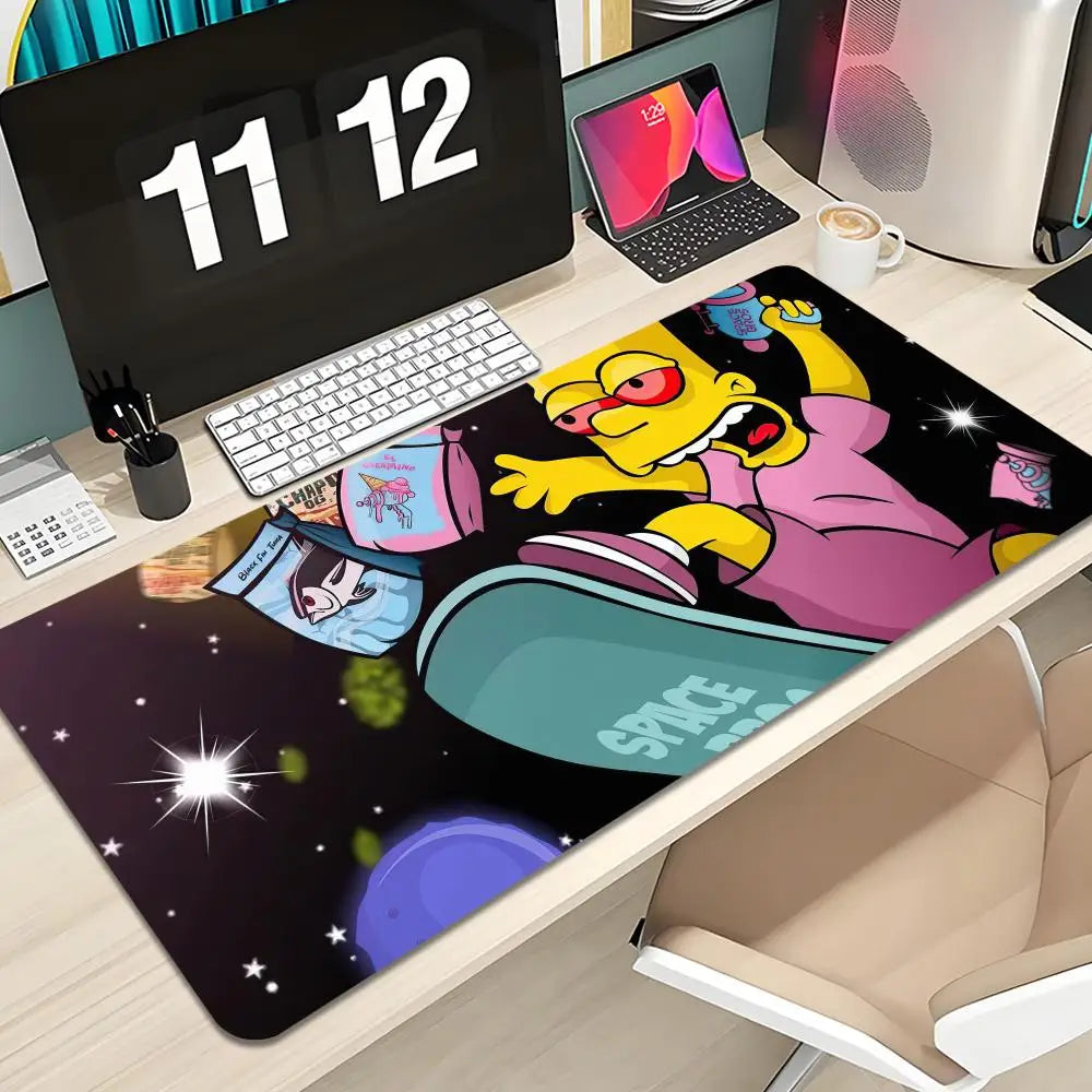 Cute Cartoon The S-Simpsons Mouse Pad Keyboard Mousepad large 1200X600 mm Desk Mat PC Gamer Office Carpet Home Table pad