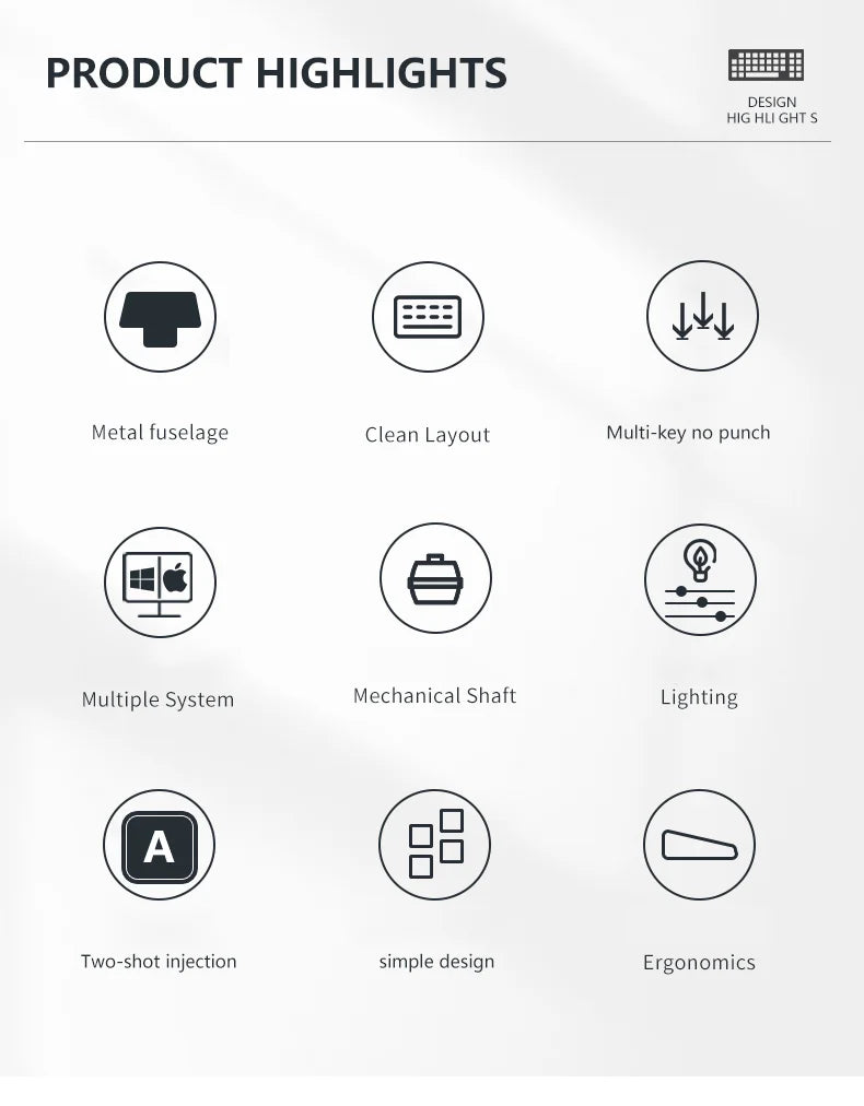 Backlit Gaming Mechanical Keyboard Gamer Mechanic Kit RGB PC USB Wired Keypad Keybord Ergonomic Computer Key Board Mini Teclado