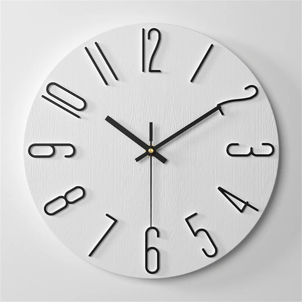 Wall Clock Battery Powered Clocks 12 inch Small Clock Analog Clock Suitable for Home Office Bedroom Kitchen Classroom School