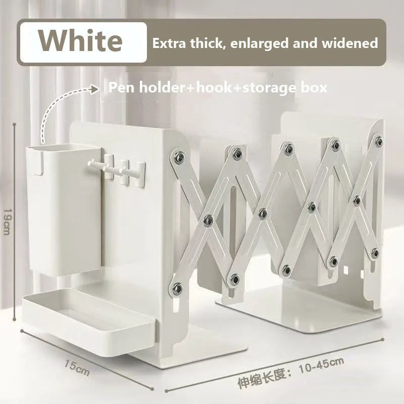 Scalable Folding Storage Desk Organizer Pen Holder Bookshelf Office Accessories Books School Supplies