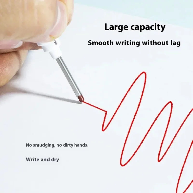 4/12 Pcs Waterproof Long Head Markers Deep Hole Marker Pen for Metal Carpenter Red/Black/Blue/Green Ink Woodworking Tools Marker