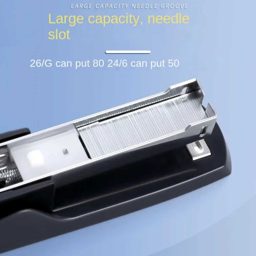 Stapling Tools Labor-Saving Stapler Hand Tools Portable Paper Stapling Machine Metal Grey/Black Staplers for Desk Stationery