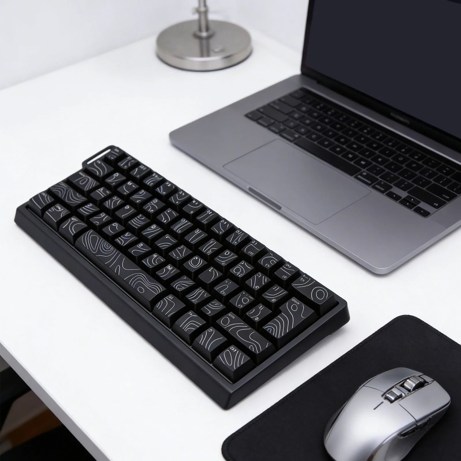 Wireless Keyboard 61 Key Triple Mode 2.4G USB Bluetooth with RGB Backlit Ribbon 60 Percent Portable for Gaming Rechargeable