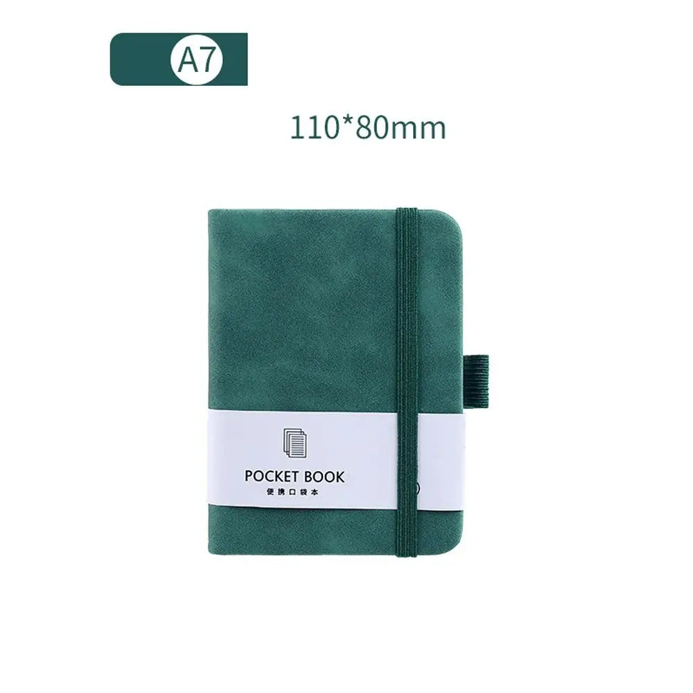 Sketchbook A6/A7 A6/A7 Pocket Notepad with Elastic Band Portable Portable Mini Notebook Anti Ink Leakage 5 Colors Taking Notes
