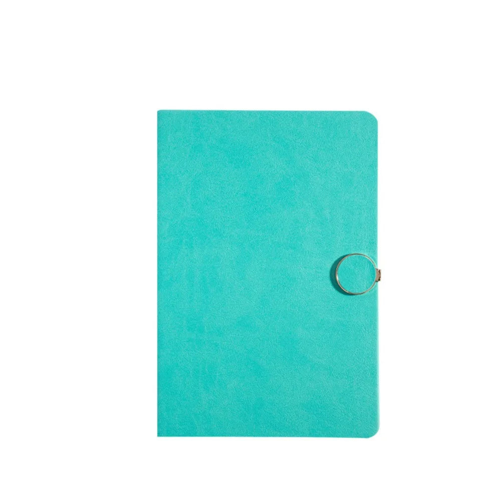 200 Pages A5 Notepad PU Leather Cover Thickened Paper Students Notebook Wear-resistant Horizontal Line Diary