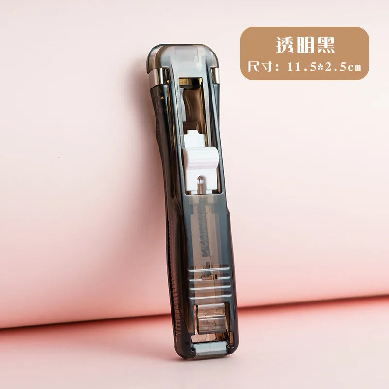 Office Supplies Set Including Push Clip Stapler, Staple Remover, Binder Clips, Tape Dispenser and Paper Clips, Complete Desktop