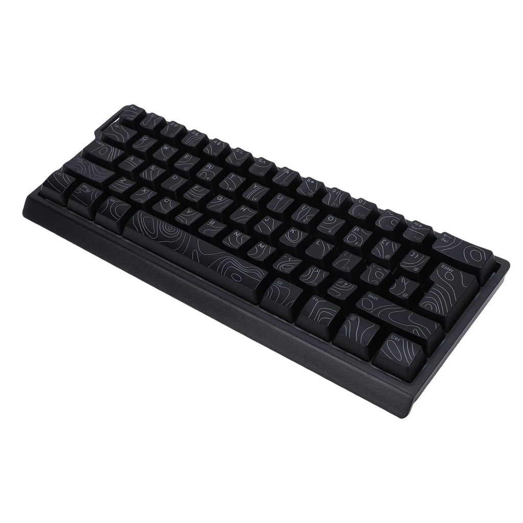 Wireless Keyboard 61 Key Triple Mode 2.4G USB Bluetooth with RGB Backlit Ribbon 60 Percent Portable for Gaming Rechargeable