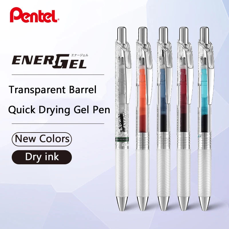 Pentel BLN75 EnerGel Limited Edition Color Gel Pen,Multiple Color 0.5mm Needle Tip Large Capacity For Take&Note,Writing,Drawing