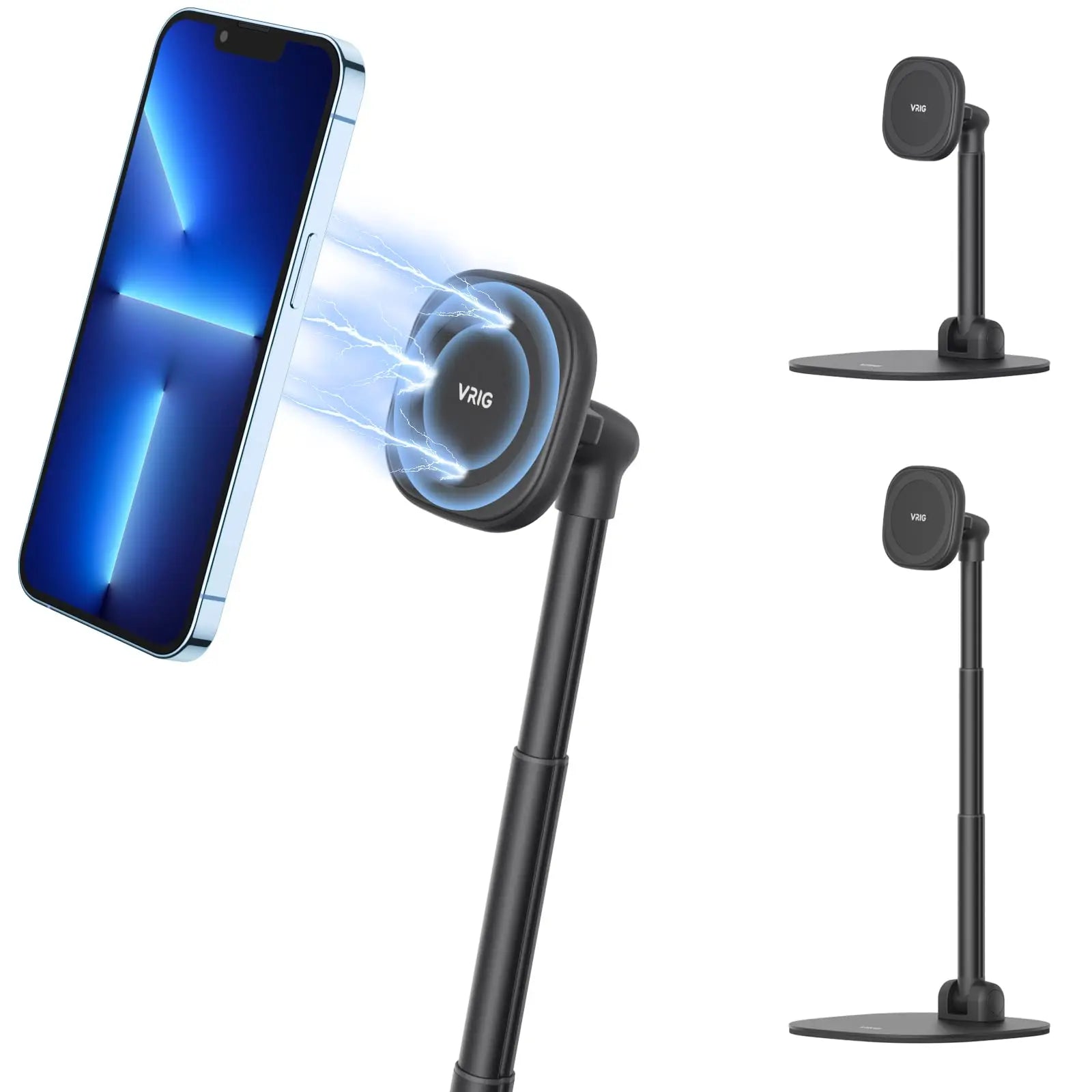 UURig VRig Desk Wireless Charging Magnetic Phone Stand for Office/Home for Magsafe iPhone 16 15 14 13 12 Androi HUAWEI Xiaomi