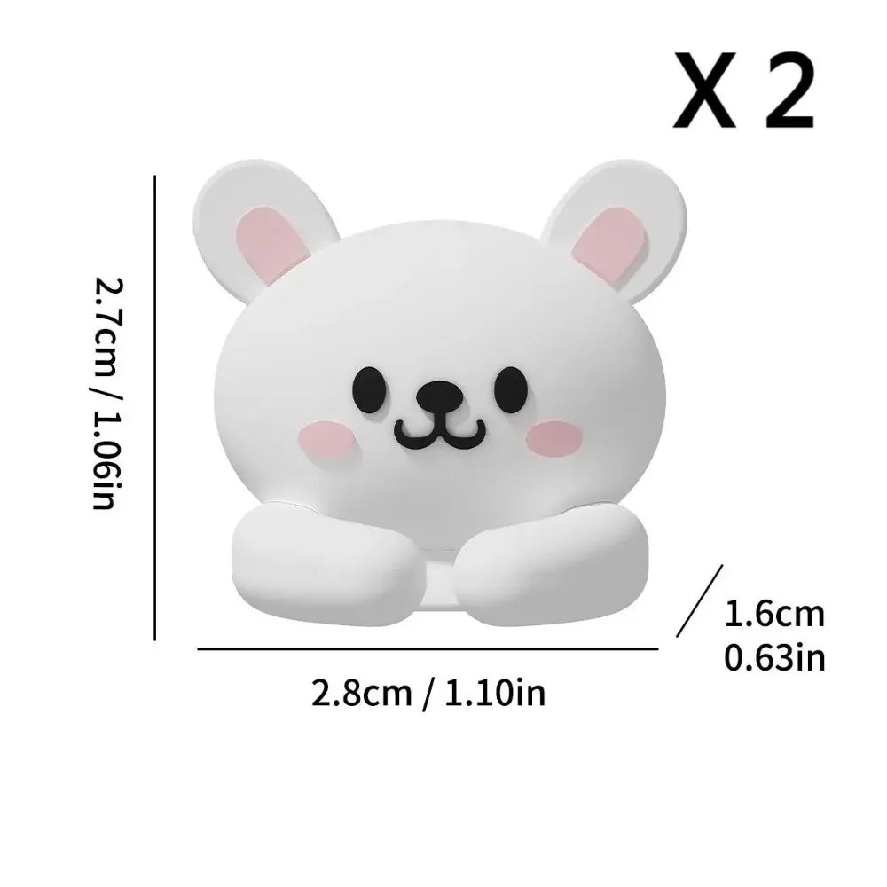 Desktop Cable Organizer Holder Winder Clips Desk Self-Adhesive Mobile Phone Data Cable Management Wire Cord Holder