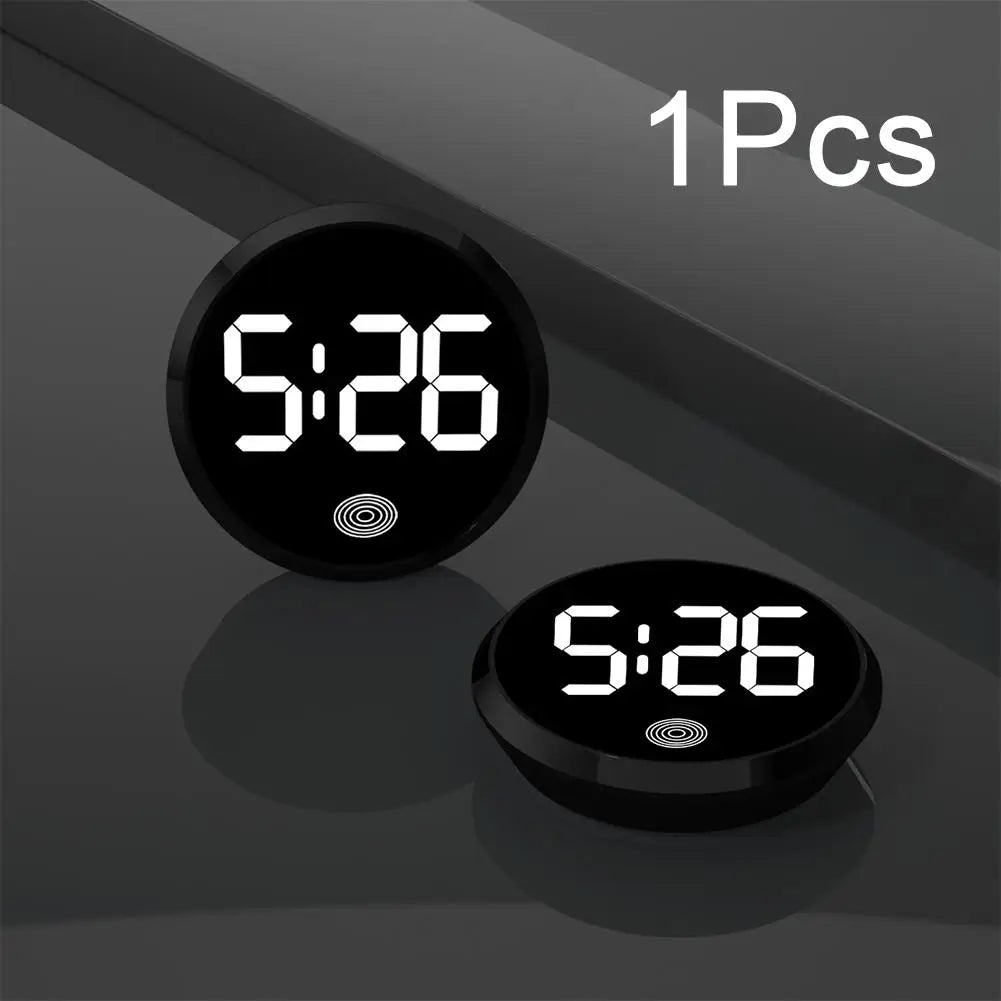 LED Car Clock Luminous Automobiles Internal Stick-On Mini Digital Clocks Auto Ornament Car Accessories