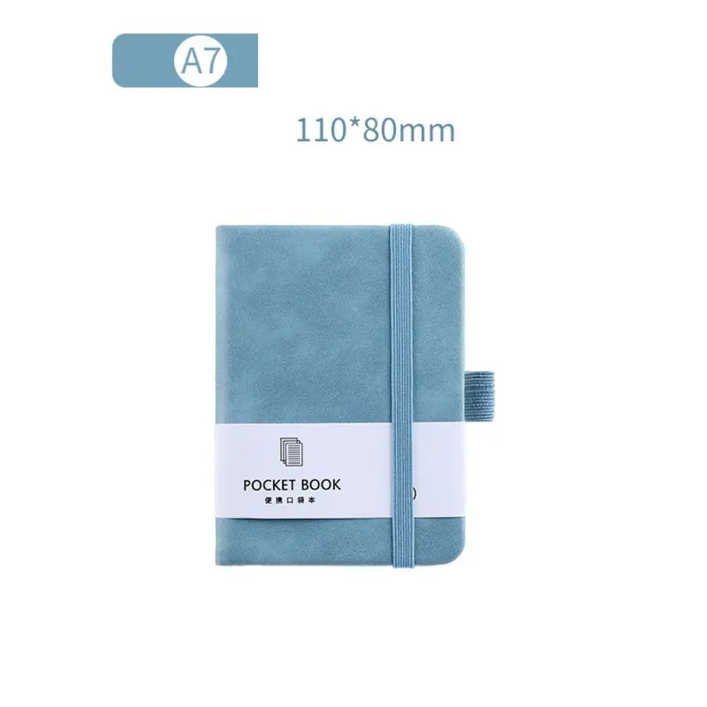 Sketchbook A6/A7 A6/A7 Pocket Notepad with Elastic Band Portable Portable Mini Notebook Anti Ink Leakage 5 Colors Taking Notes