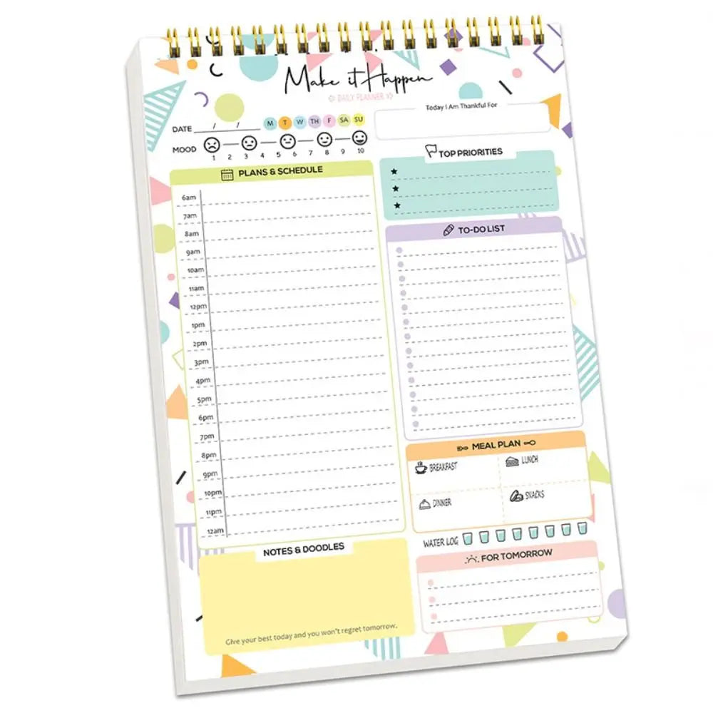 52 Sheets To Do List Notepad Easy Tear-off Weekly Planner Schedules Journal Self-Disciplined Memo Time Management Notebook