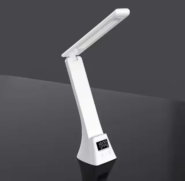 15W Wireless Charger Stand LED Desk Table Lamp With Alarm Clock 3 Colors Dimmable Desk Light Fast Charging Station for iPhone