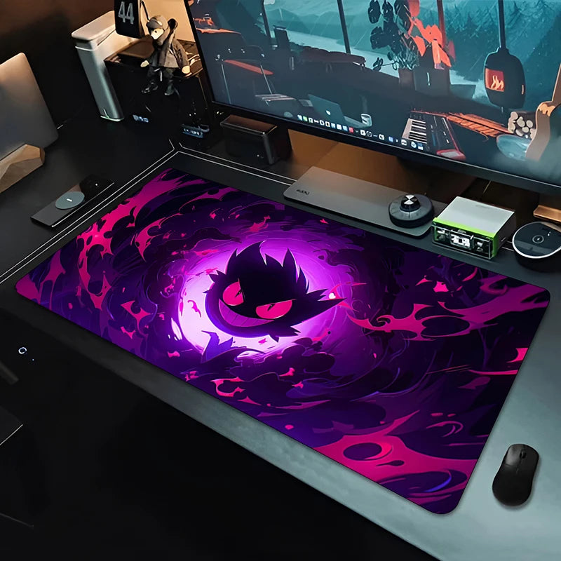 Mousepad Large Gaming Keyboard Gamer P-Pokemons Mouse Pad on The Table Speed Desk Mat Kawaii Anime PC carpet G-Gengars Mouse Mat