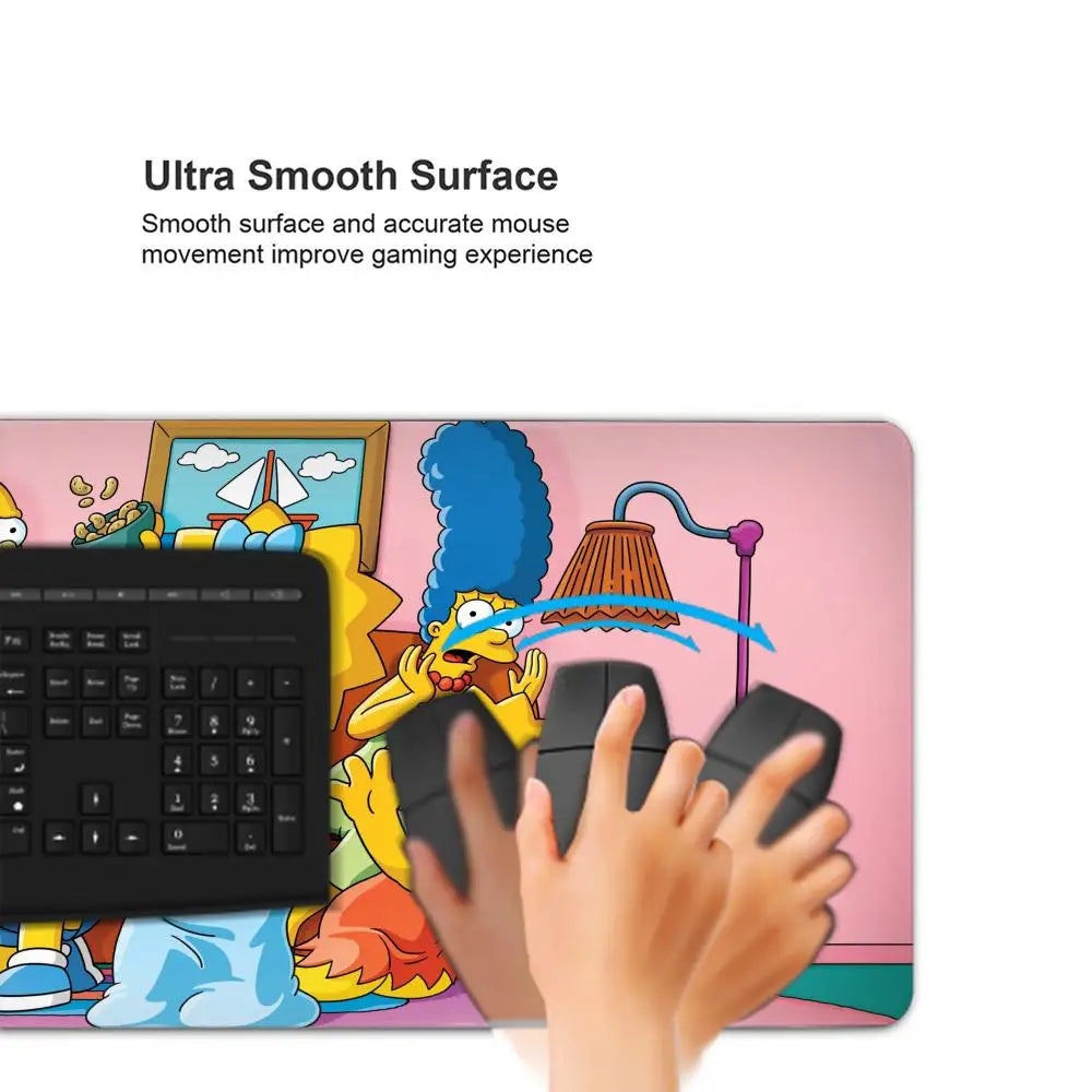 Cute Cartoon The S-Simpsons Mouse Pad Keyboard Mousepad large 1200X600 mm Desk Mat PC Gamer Office Carpet Home Table pad