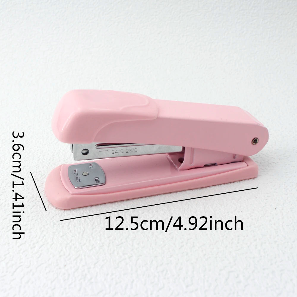 Stapler, staple remover, and staple set - a handy and stylish desktop stapler, perfect for home office use.
