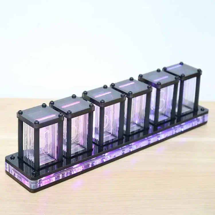 Table Clock Diy Kit Led RGB Digital Classic Luxury Desk Clock Creative Luxury Office Desktop Tabletop Watch Home and Decoration