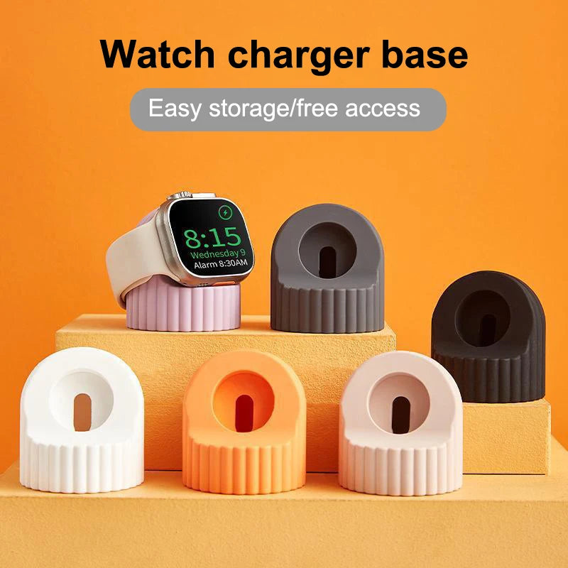 Silicone Charger Stand Wireless Charging Dock Lazy Holder for Desk For Watch 10 9 8 7 6 5 4 3 SE Dock Charging Desktop Holder