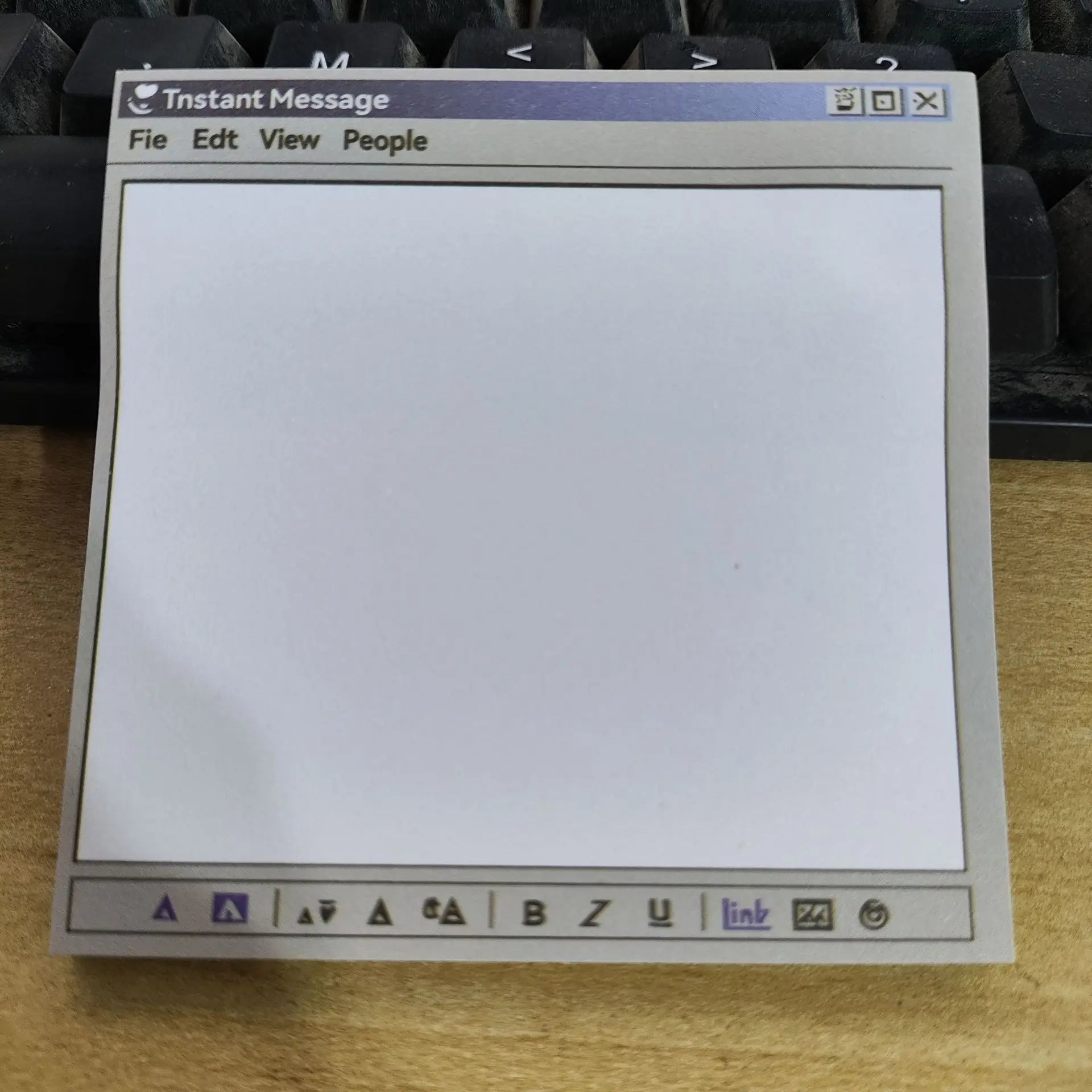 50-Page Retro Computer Drawing Tools Pattern Notepad Classic Design, Minimalist Color Scheme Back-to-School Season Notepad