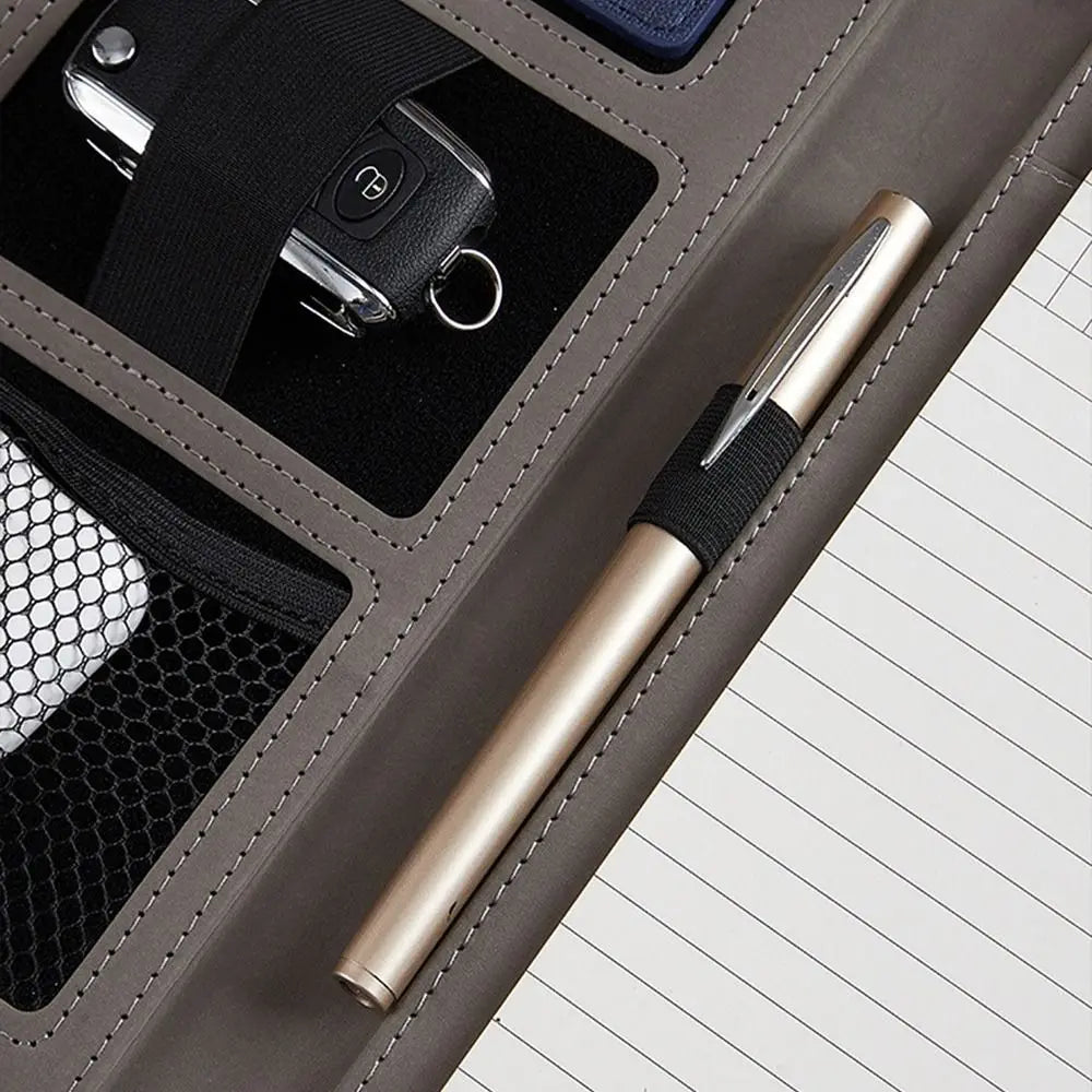 Negotiations Notepad A4 Conference Folder Memo Clipboard Contract File Folder Business Clipboard Leather Signature Board