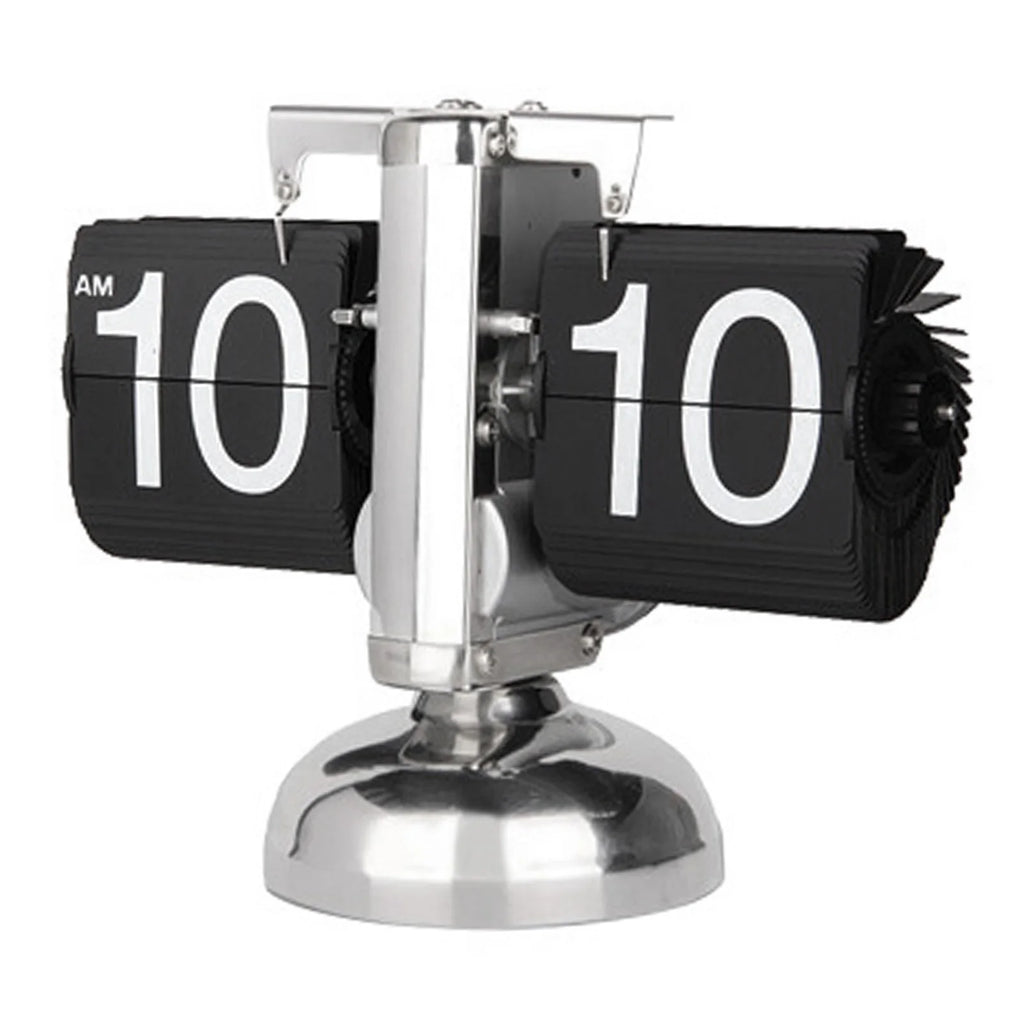 Clock Digital  Down Clock Retro Minimalist Single Foot Mechanical Auto  Clock Desk Clock for Home Livingroom Decor