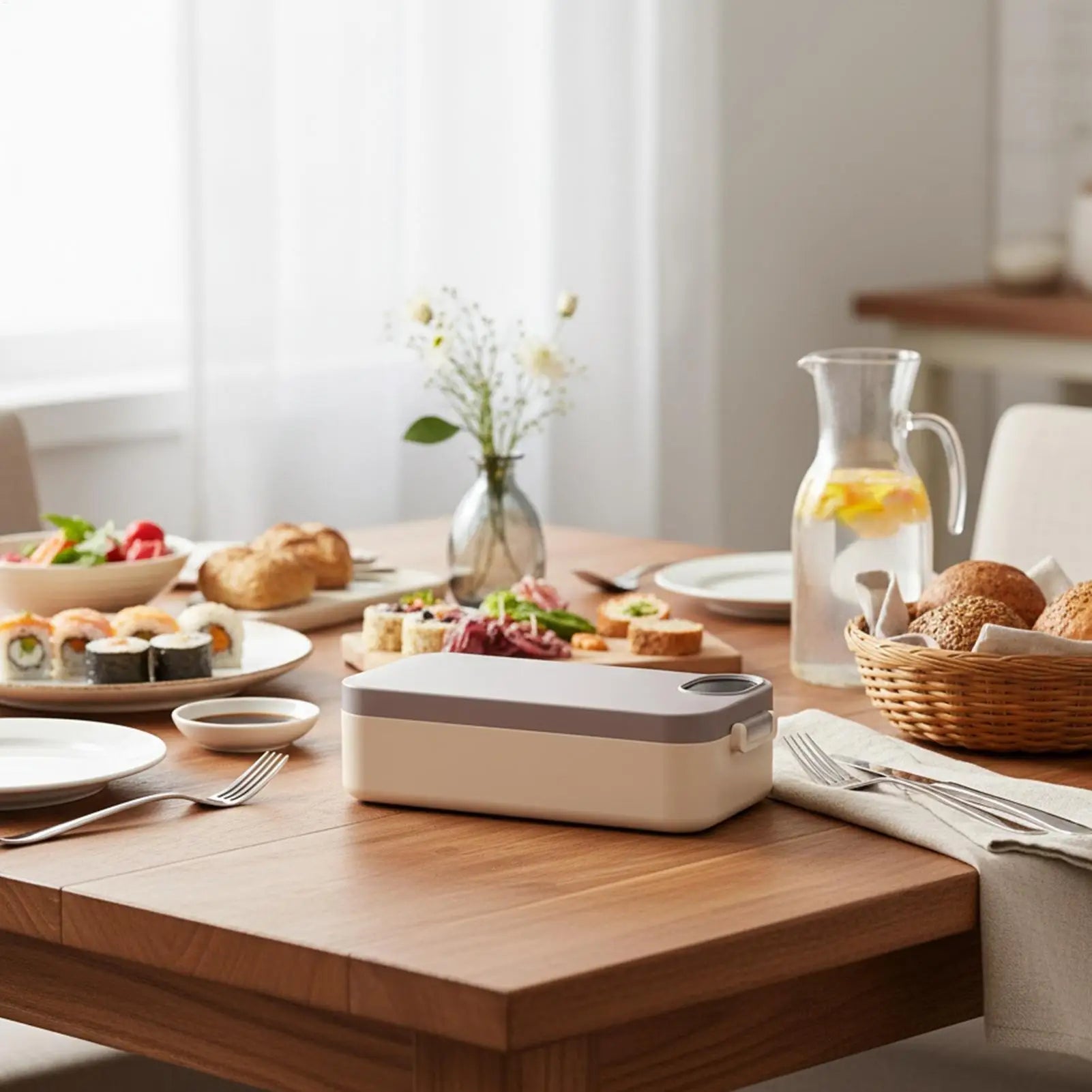 Heated Lunch Box Rechargeable Portable Warmer Portable Electric Lunch Box with Stainless Steel Container for Kids Boys Girls