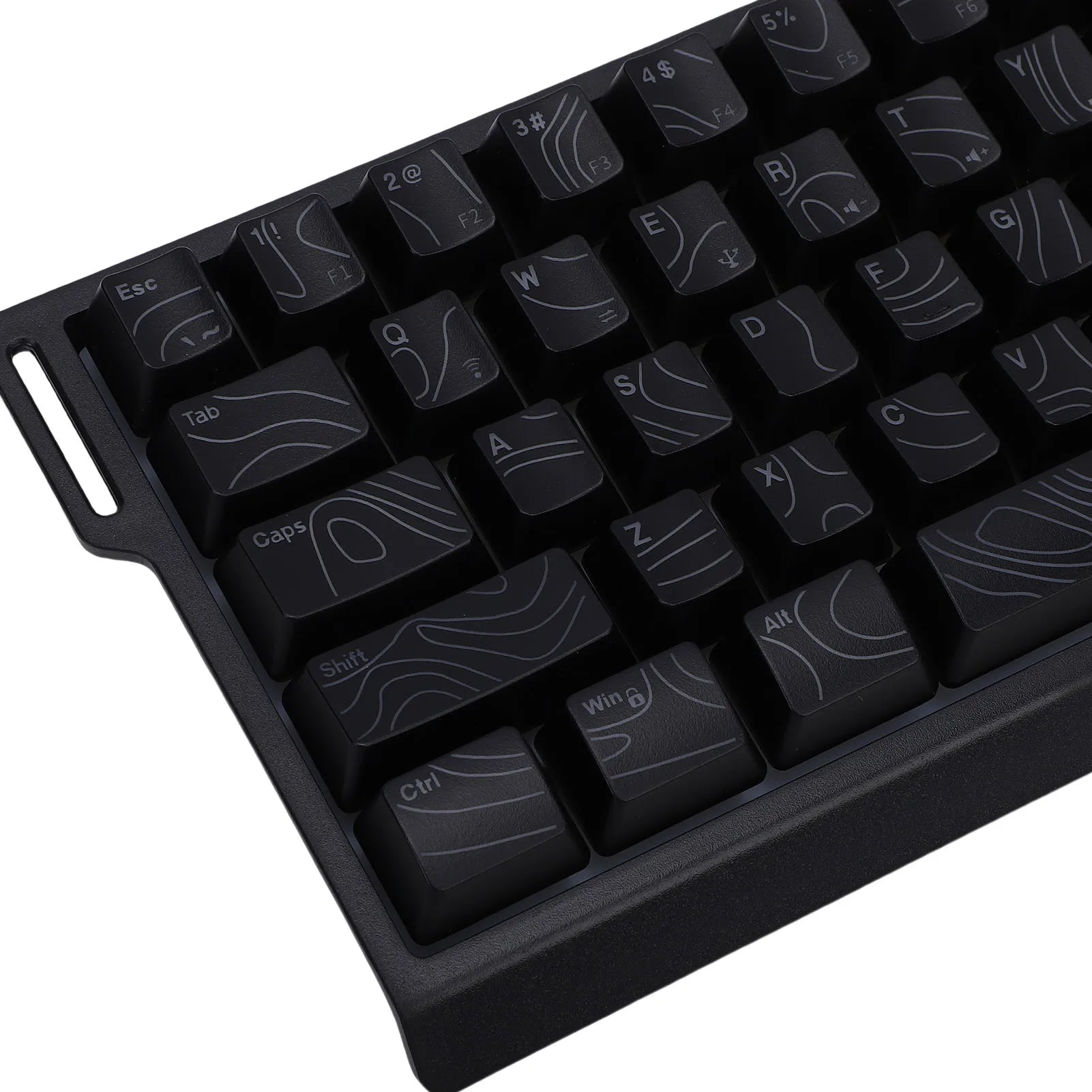Wireless Keyboard 61 Key Triple Mode 2.4G USB Bluetooth with RGB Backlit Ribbon 60 Percent Portable for Gaming Rechargeable