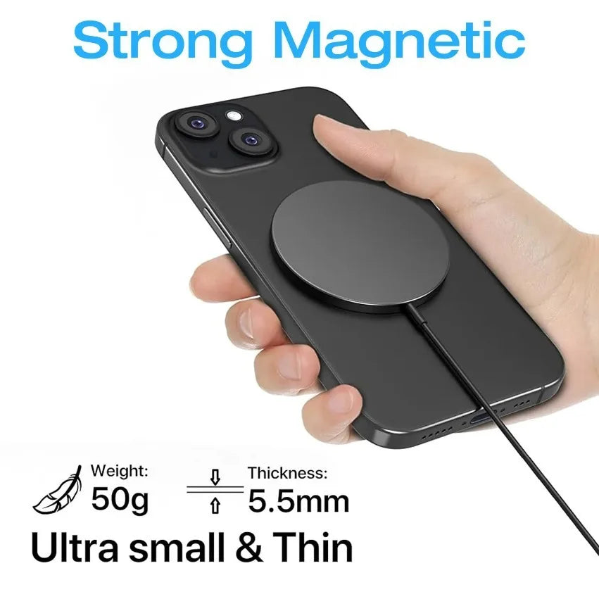 100W For Magsafe Wireless Charger Desk Phone Charge Pad Fast Charging Station For iPhone 17 16 15 14 13 Pro Max AirPods 4/3 Pro