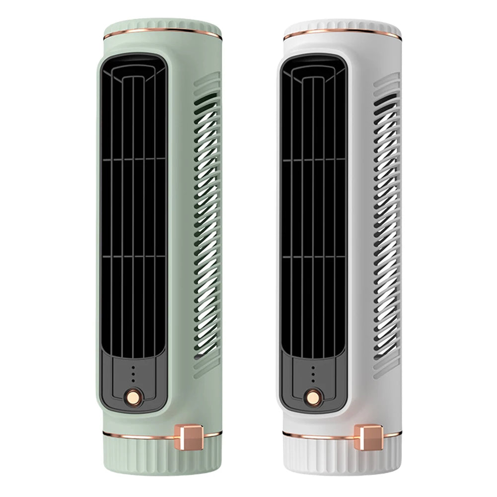 Tower Fan USB Charging Electric Vertical Fan Bladeless Summer Fan Wireless Desk Fan for Home Bedroom