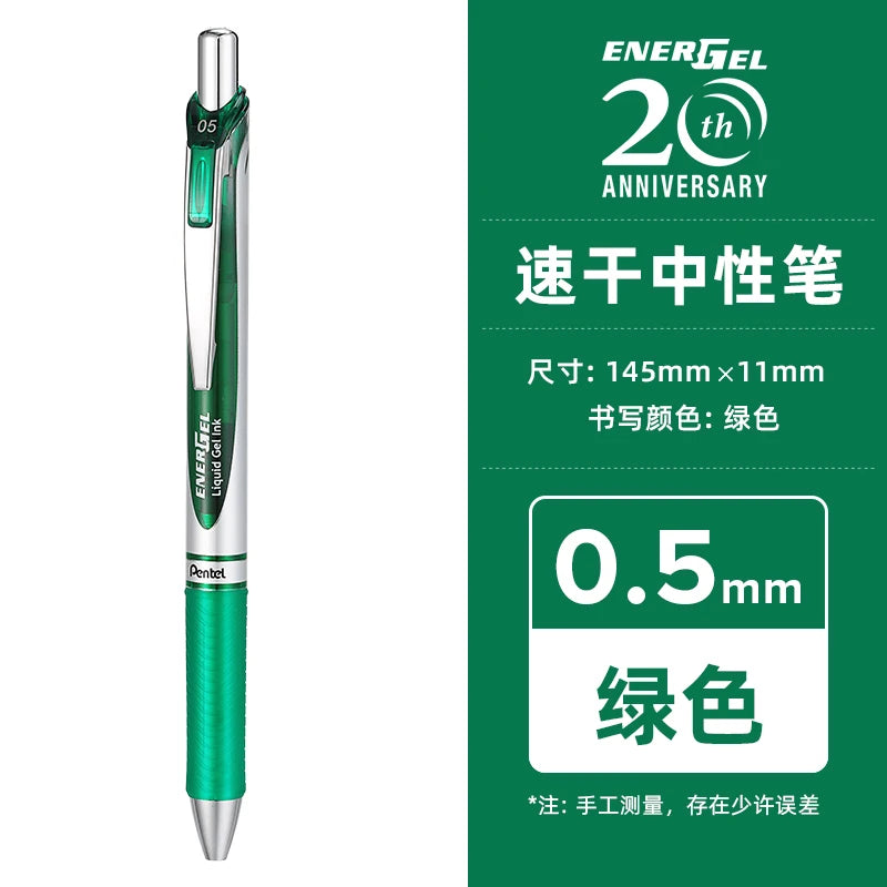 Pentel  BLN75 Gel Pen 20th Anniversary Smooth And Quick-drying Press Water Pen For Students With 0.5mm Japanese Stationery