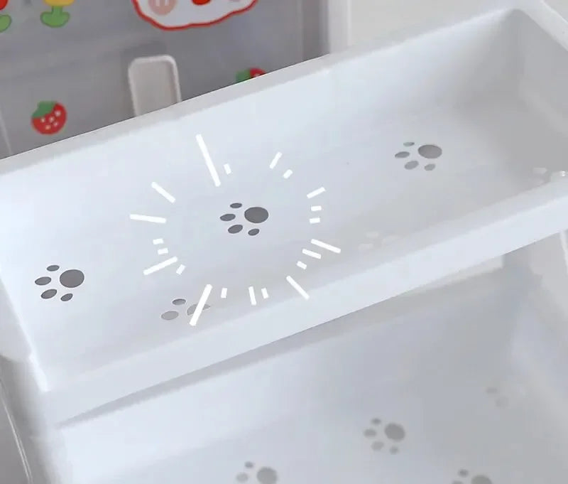 White Double Tier Desktop Storage Organiser Display Shelf  stationery  stationary  stationary organizer  office supplies