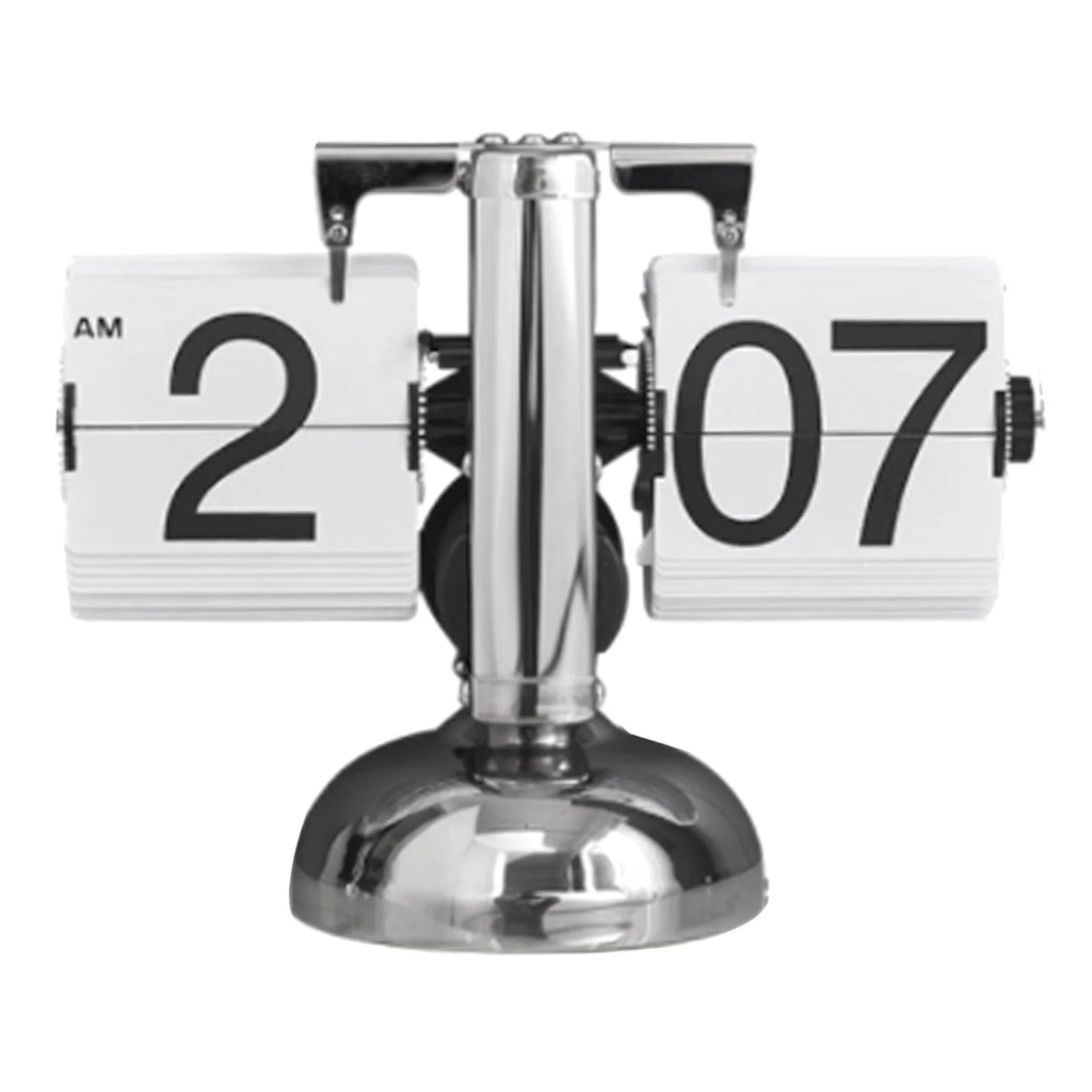 Clock Digital  Down Clock Retro Minimalist Single Foot Mechanical Auto  Clock Desk Clock for Home Livingroom Decor