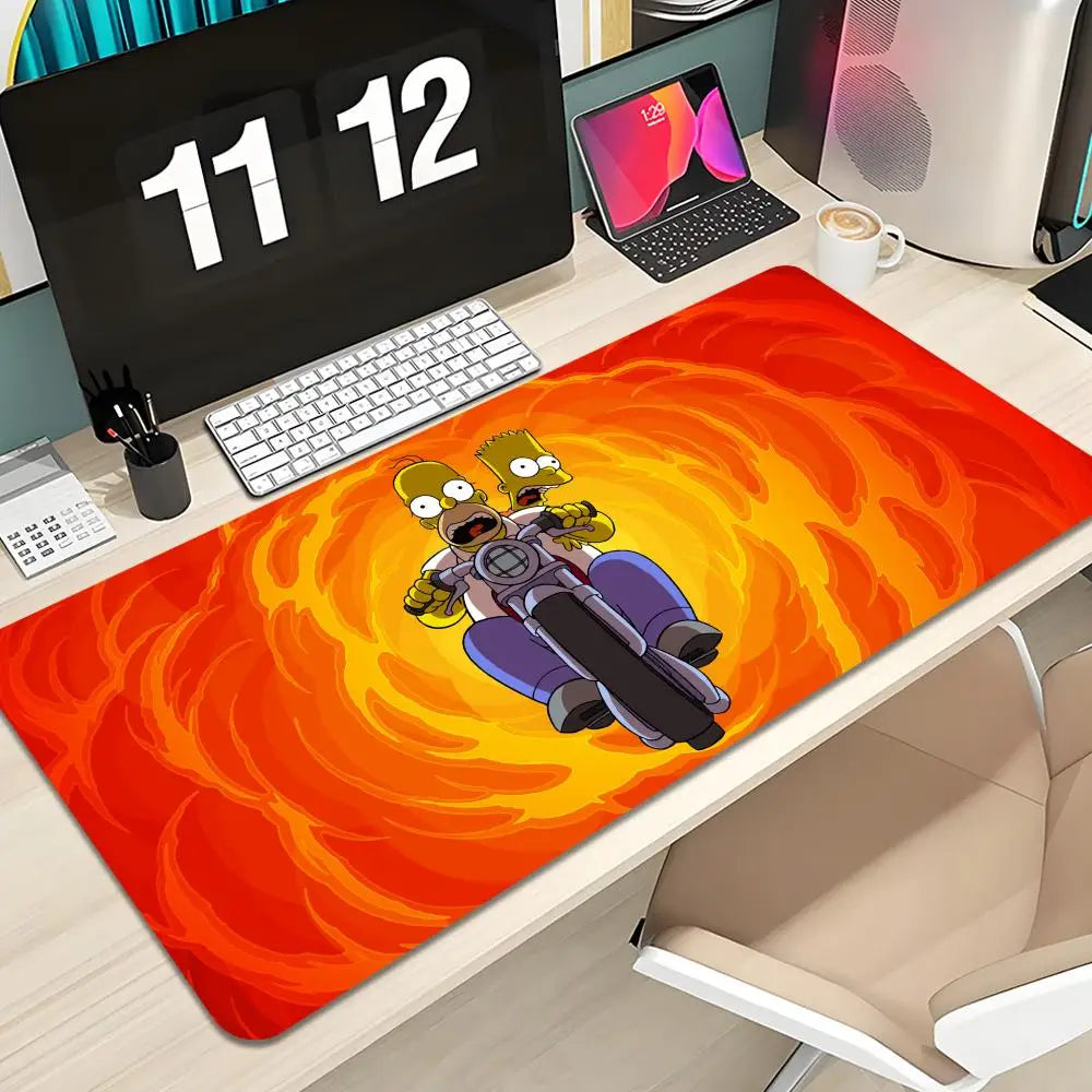 Cute Cartoon The S-Simpsons Mouse Pad Keyboard Mousepad large 1200X600 mm Desk Mat PC Gamer Office Carpet Home Table pad