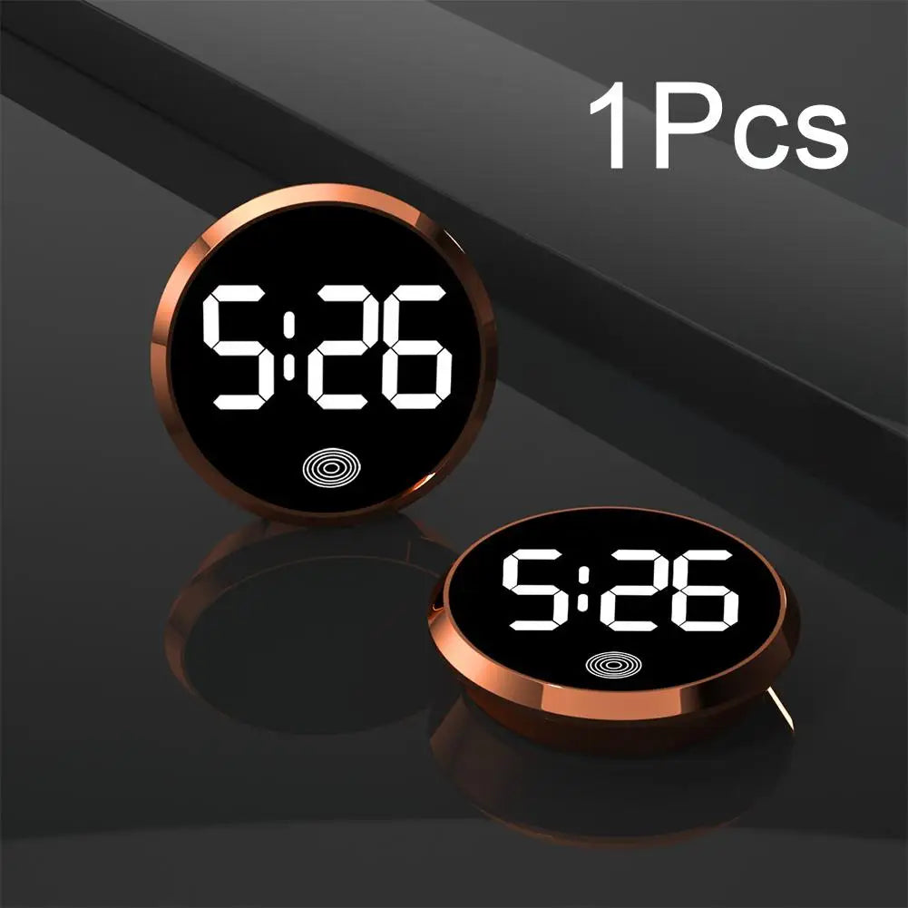 LED Car Clock Luminous Automobiles Internal Stick-On Mini Digital Clocks Auto Ornament Car Accessories