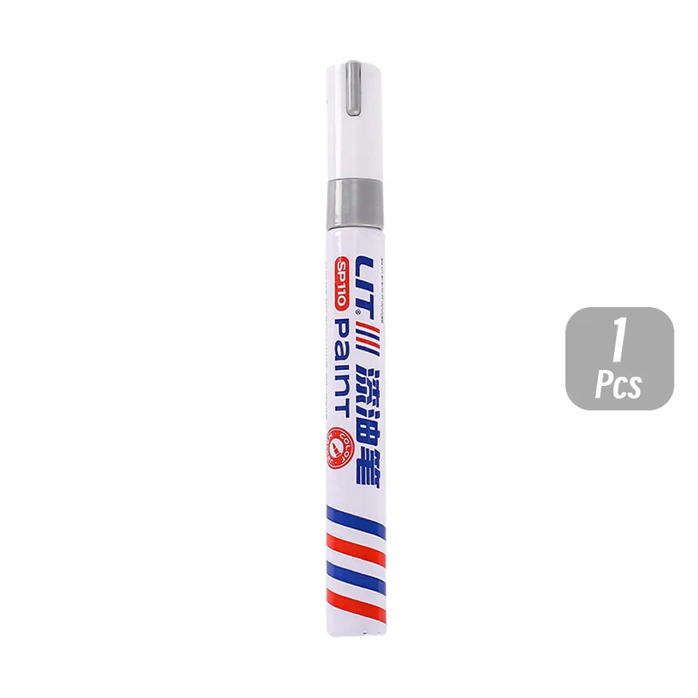 3mm 10p Colorful 8 Colors Permanent Paint Marker Waterproof White Markers tire tread rubber fabric Paint metal Paint Marker Pens