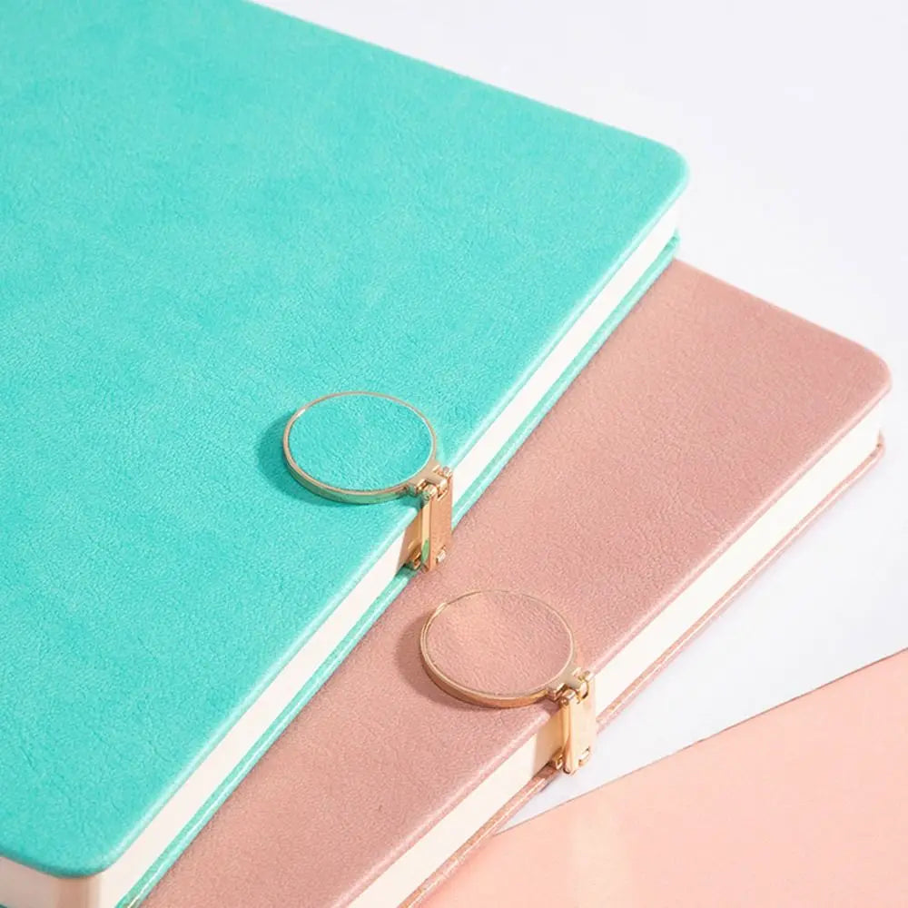 200 Pages A5 Notepad PU Leather Cover Thickened Paper Students Notebook Wear-resistant Horizontal Line Diary