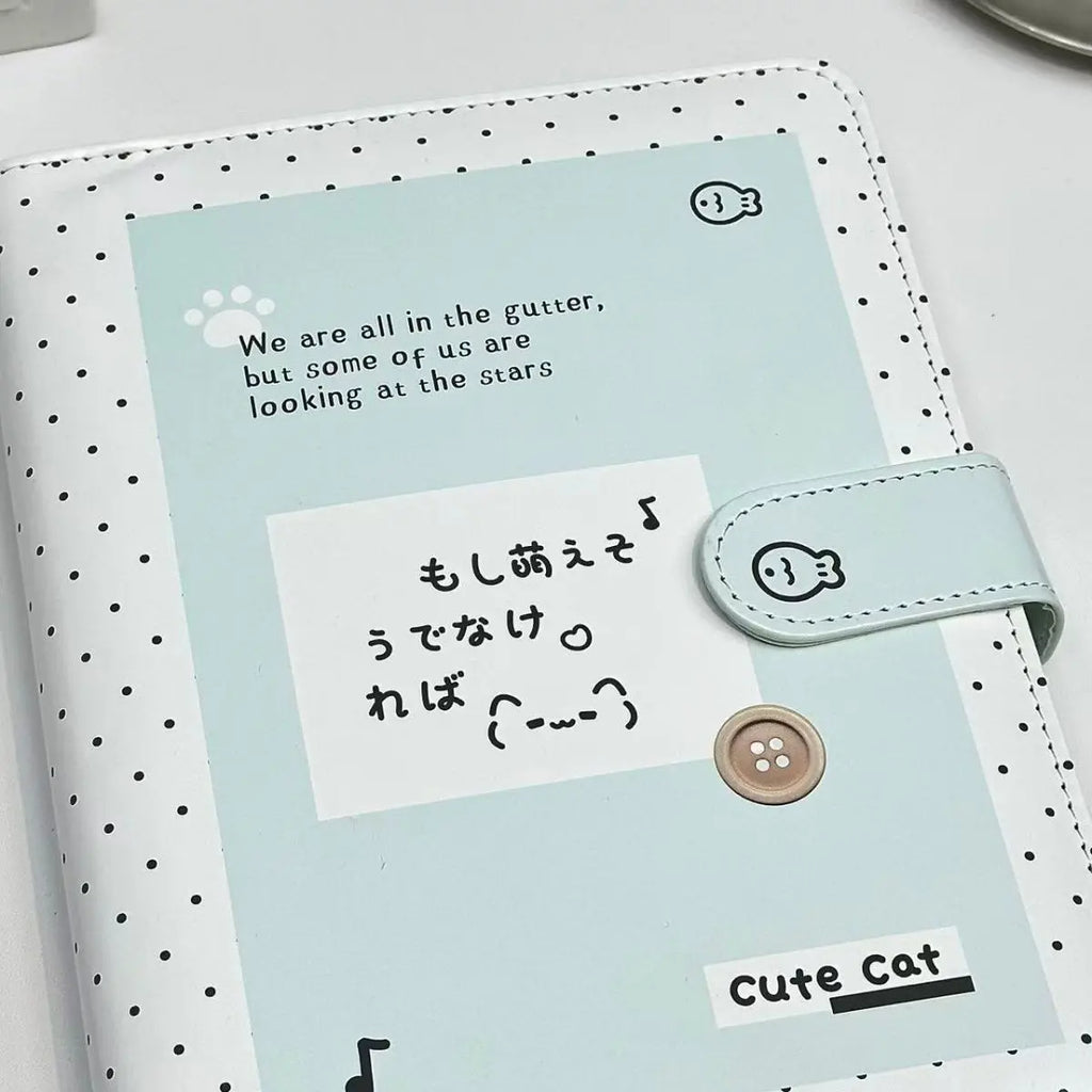 K-Pop A5 Photo Card Album Korean Style PU Leather Binder for Polaroid 3-Inch Pictures IDOL Photo Collectible 포카 바인더