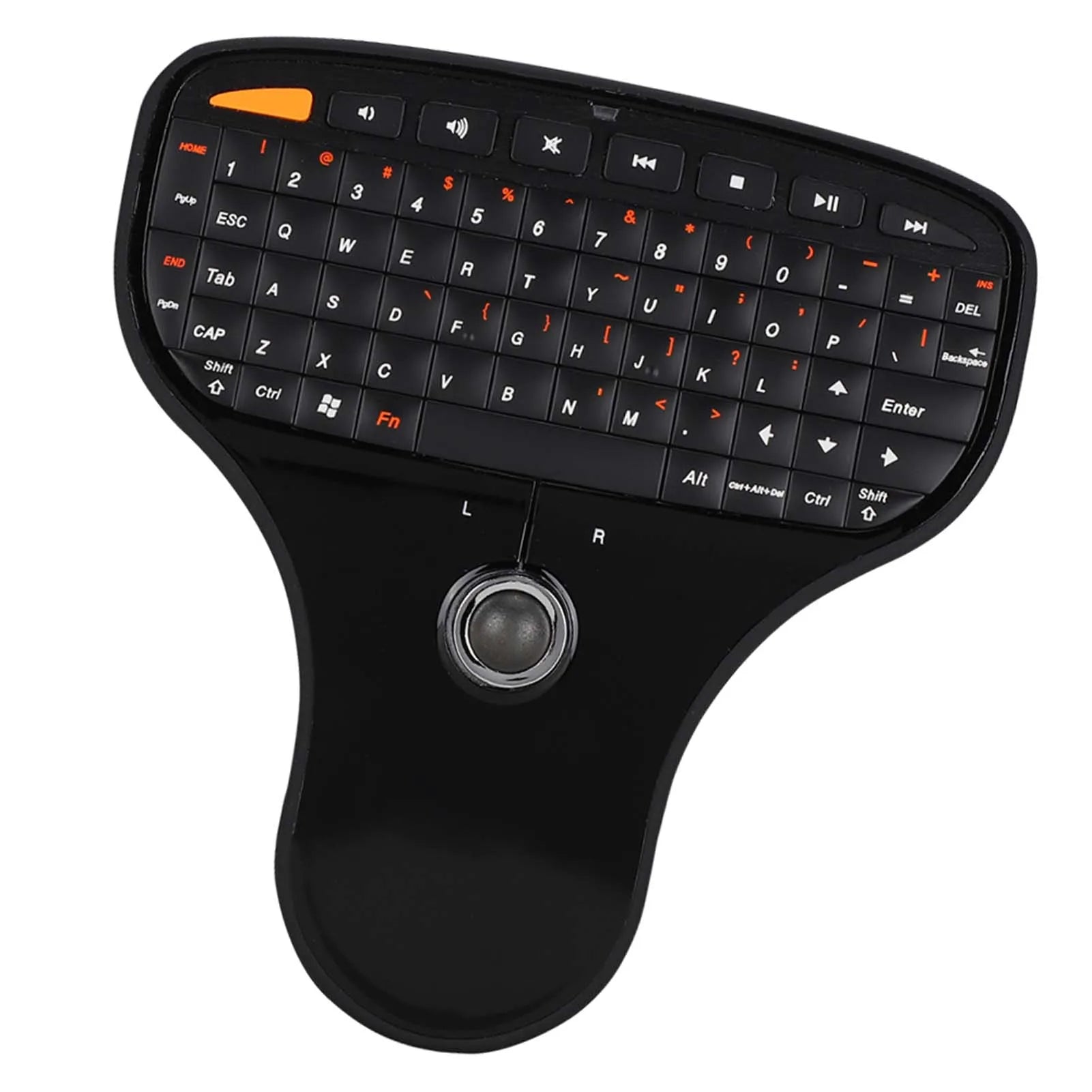 Wireless Keyboard N5901 QWERTY Keyboard Trackball 2.4G Wireless Mini USB MultiMedia Keyboard for TV Computer Trackball Keyboard