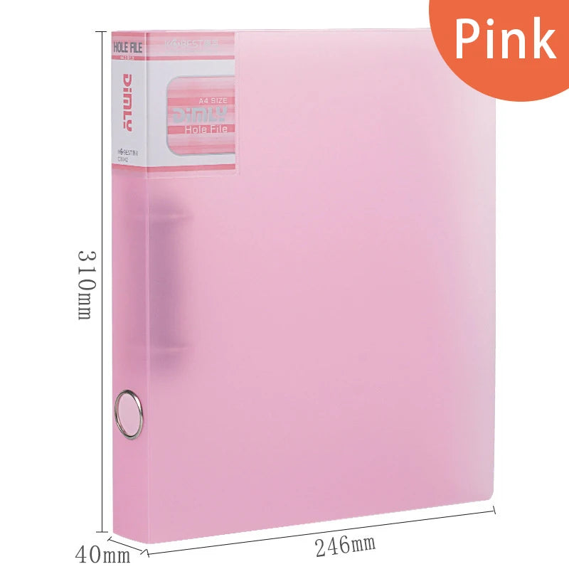 Desk Organizer Clip For Documents A4 Loose-leaf Binder File Folder Binder Stationery Organizer School Office Organizer