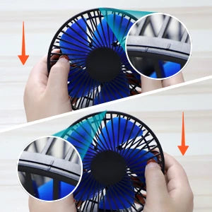 4 Inch Small Desk Fan, Powerful Airflow USB Powered Table Fan Personal Fan for Office,Table, Study, Bedroom