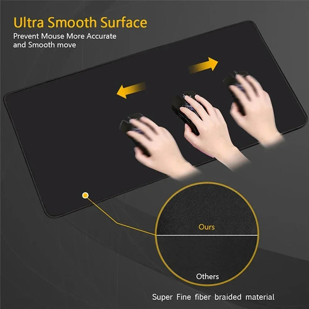 BKM-Po-ke-mons Professional Mousepad Xxl Mechanical Keyboard Mat Desk Pad for Computer Table Offices Accessories Big Mousepepad