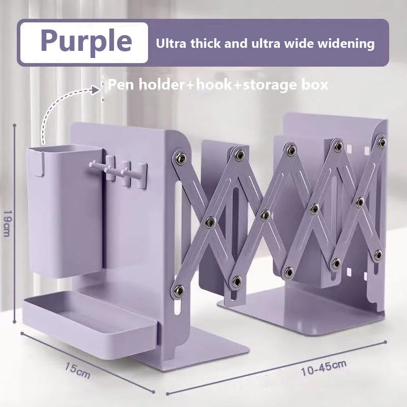 Scalable Folding Storage Desk Organizer Pen Holder Bookshelf Office Accessories Books School Supplies
