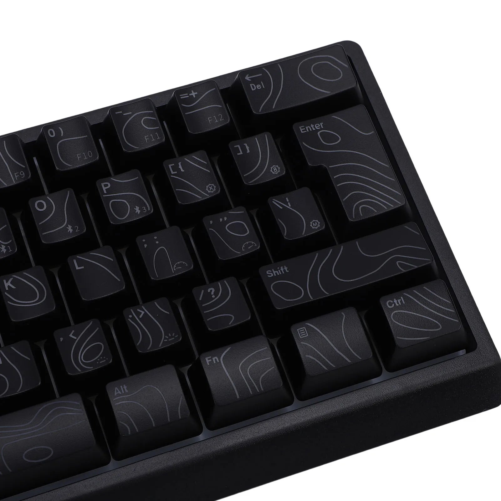 Wireless Keyboard 61 Key Triple Mode 2.4G USB Bluetooth with RGB Backlit Ribbon 60 Percent Portable for Gaming Rechargeable