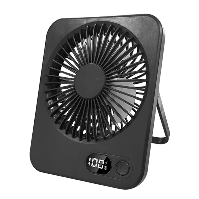 Desk Fan Portable Mini Fan Foldable Table Fan With 5 Gear USB Rechargerable Wall Fan Student Desktop Hang Fan For Office Home
