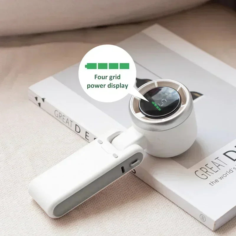 New Handheld Turbo Fan Wearable Personal Desk Fan Small Mini Fan With Smart Digital Display Folding