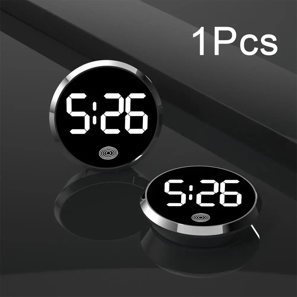 LED Car Clock Luminous Automobiles Internal Stick-On Mini Digital Clocks Auto Ornament Car Accessories