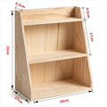 Wooden Desk Organizer Box – Multi-Layer Retro Wood Storage Box for Cosmetics, Office Supplies & Small Items